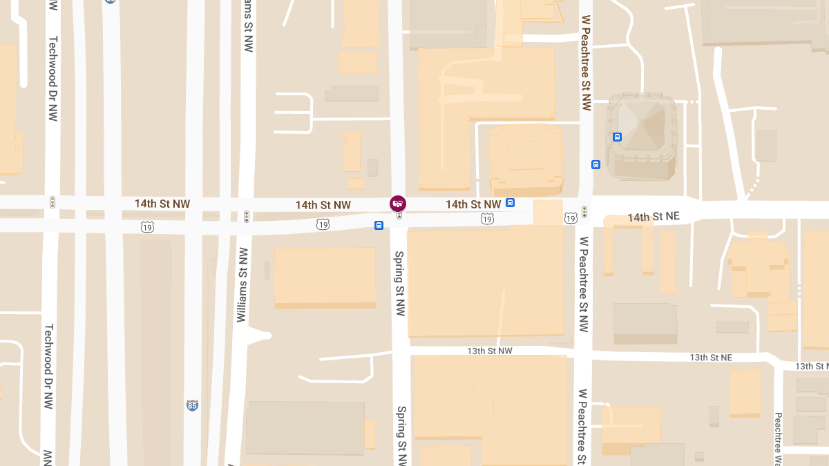 Injuries Reported in Accident at 14th St NW & Spring St NW