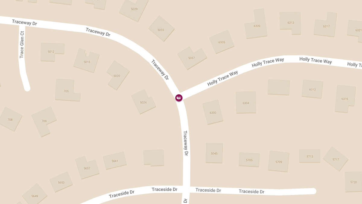 Injuries Reported in Accident at Traceway Dr & Holly Trace Way