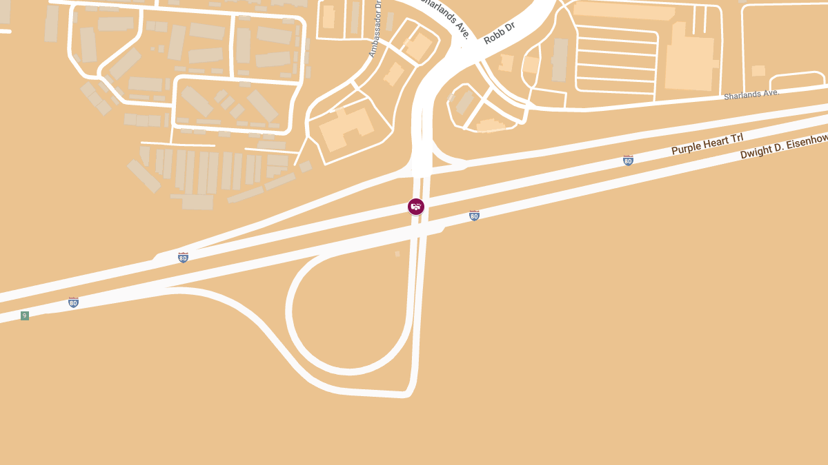 Injuries Reported in Accident on IR-80 E at Robb Dr