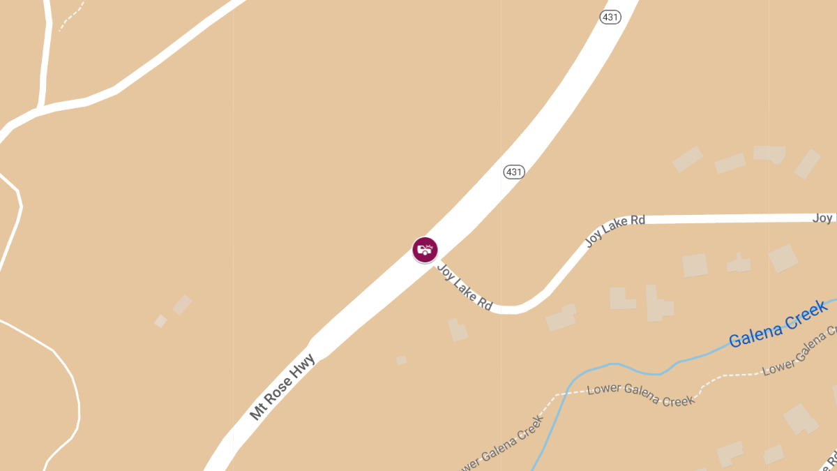 Injuries Reported in Accident on Mt. Rose Hwy near Joy Lake Rd