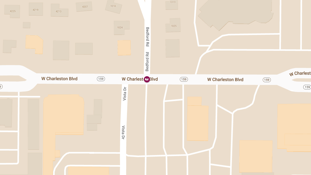 Injuries Reported in Collision at Bedford Rd & W Charleston Blvd