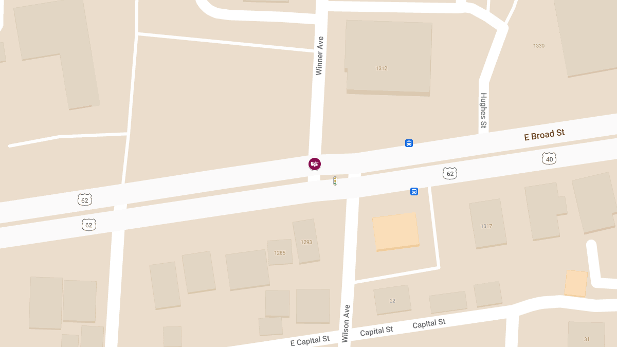 Injuries Reported in Collision at E Broad St & Wilson Ave