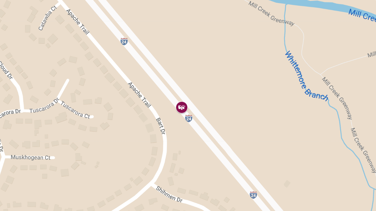 Injuries Reported in Collision at MM 61.2 I-24 E