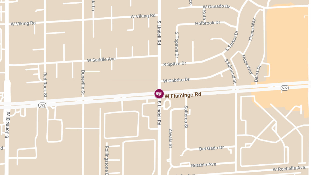 Injuries Reported in Collision at W Flamingo Rd & Lindell Rd