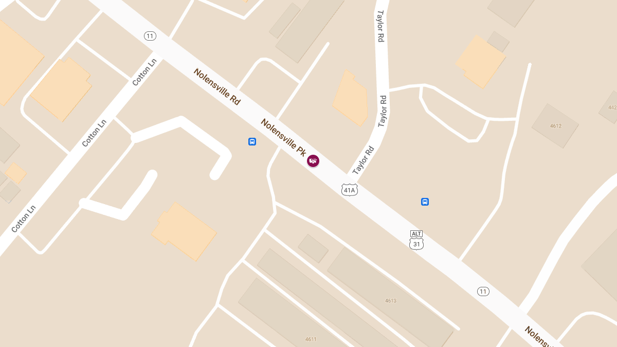 Injuries Reported in Crash at 4647 Nolensville Pike