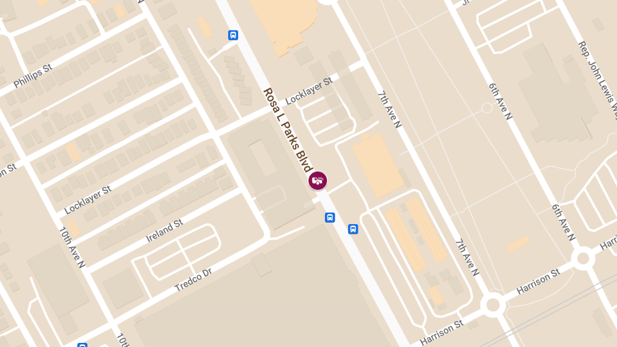 Injuries Reported in Crash at 909 Rosa L Parks Blvd