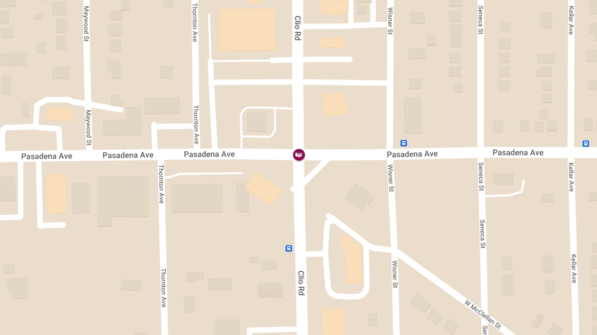 Injuries Reported in Crash at Clio Rd & W Pasadena Ave
