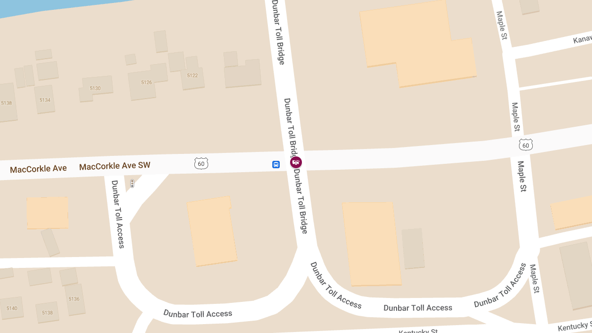 Injuries Reported in Crash at Dunbar Bridge Exit & MacCorkle Ave SW