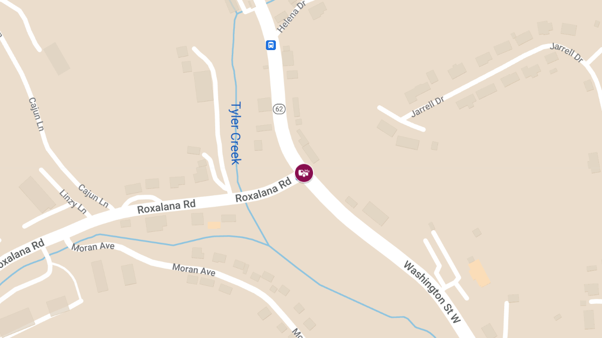Injuries Reported in Crash at Roxalana Rd & Washington St W