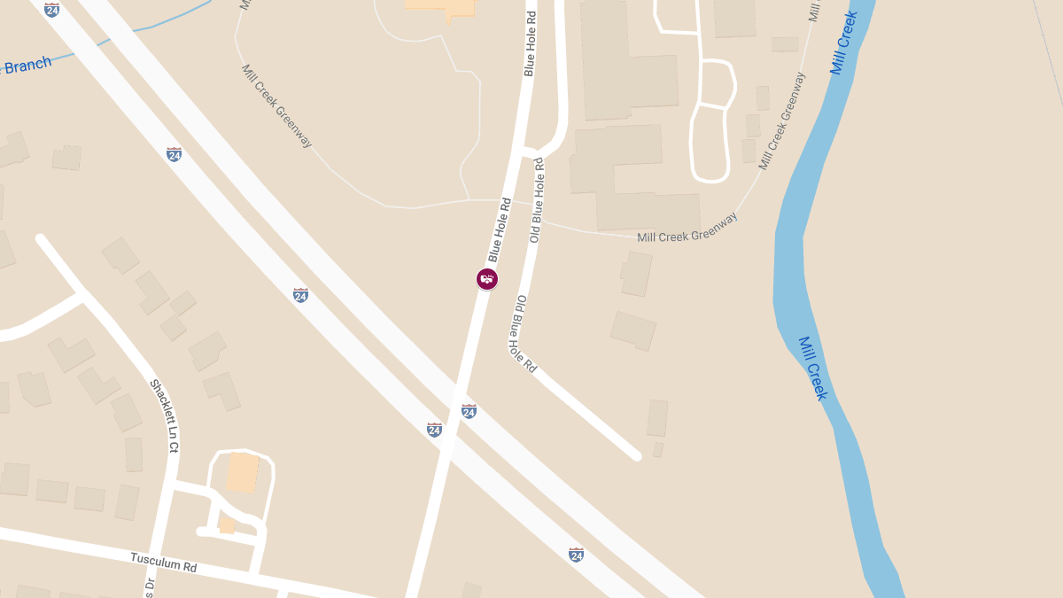 Injuries Reported in Crash on Blue Hole Rd