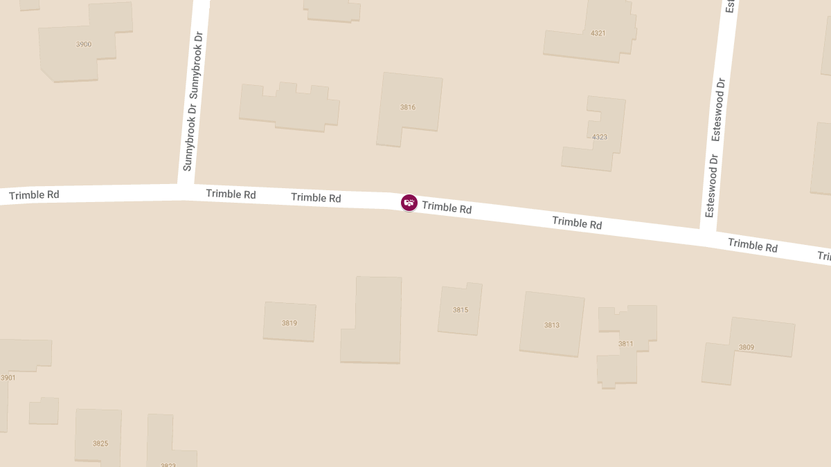 Injuries Reported in Crashat 3816 Trimble Rd