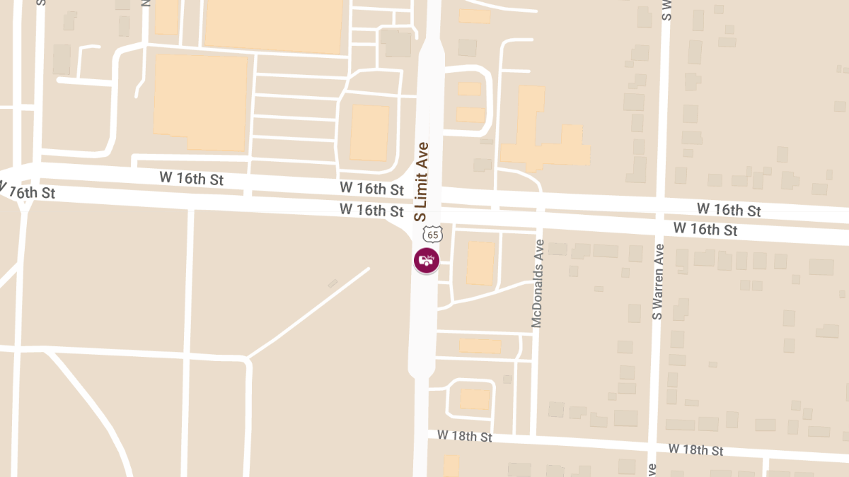 Injuries Reported in Two-Vehicle Crash on US-65