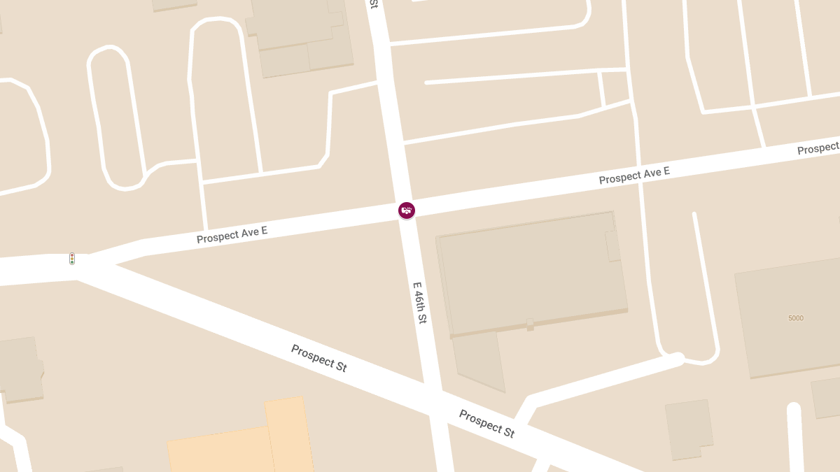 Injuries Reported in Vehicle Collision at E 46th St & Prospect Ave