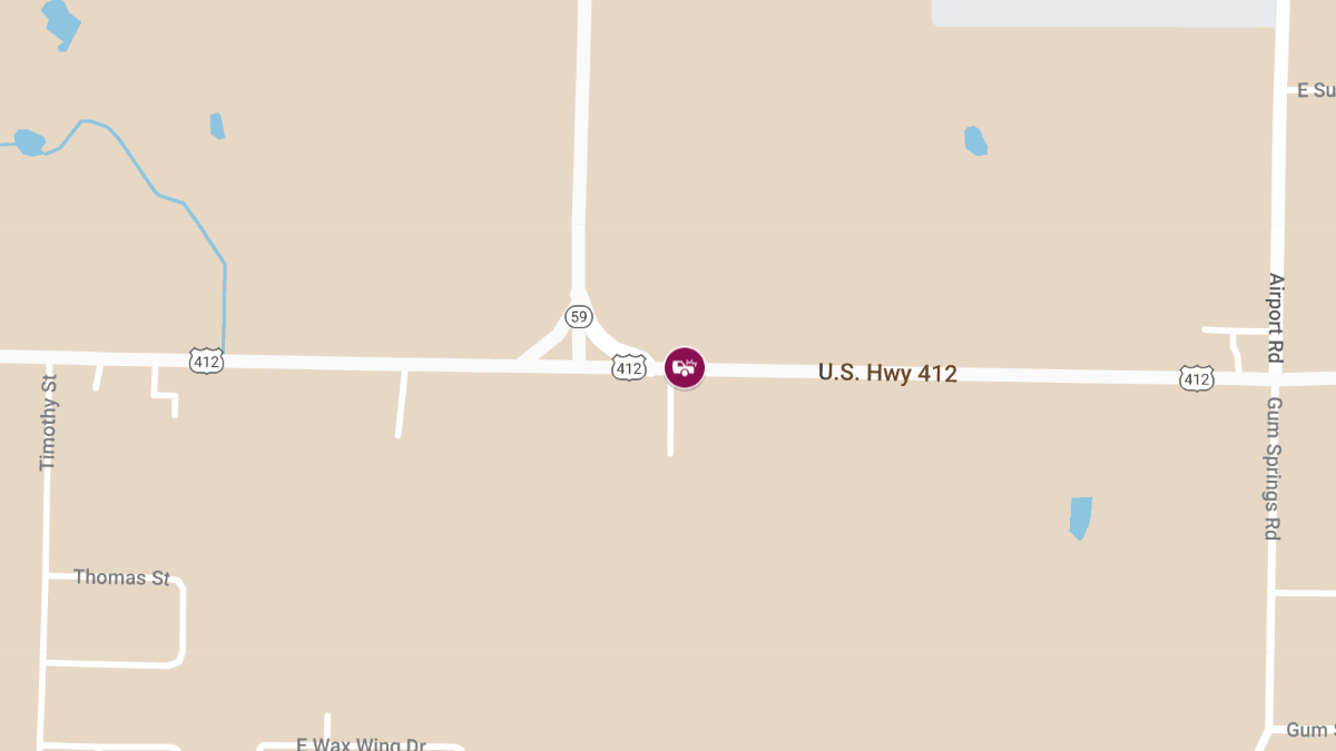 Injuries Repoted in Crash on EB U.S. Highway 412 near State Highway 59