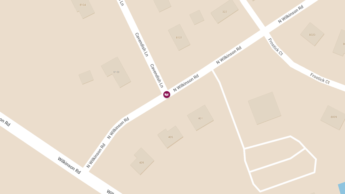 Injuries Two-Vehicle Accident at N Wilkinson Rd & Cavendish Ln