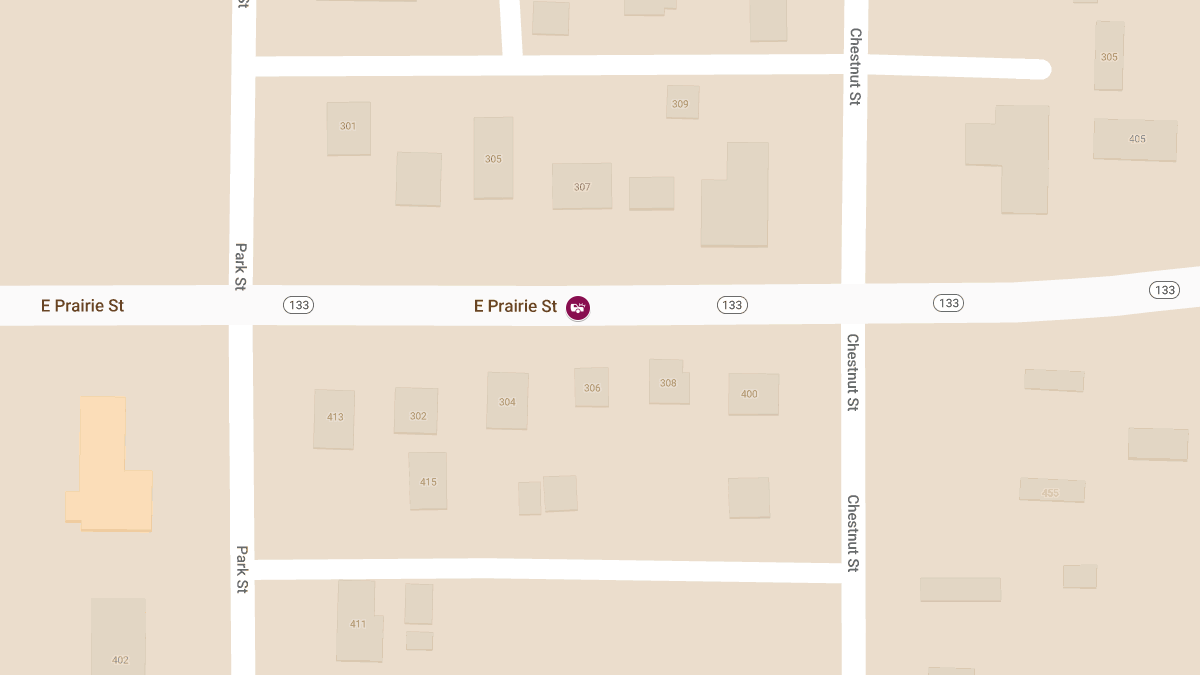 Injuries in 2 Vehicle Accident at E Prairie St