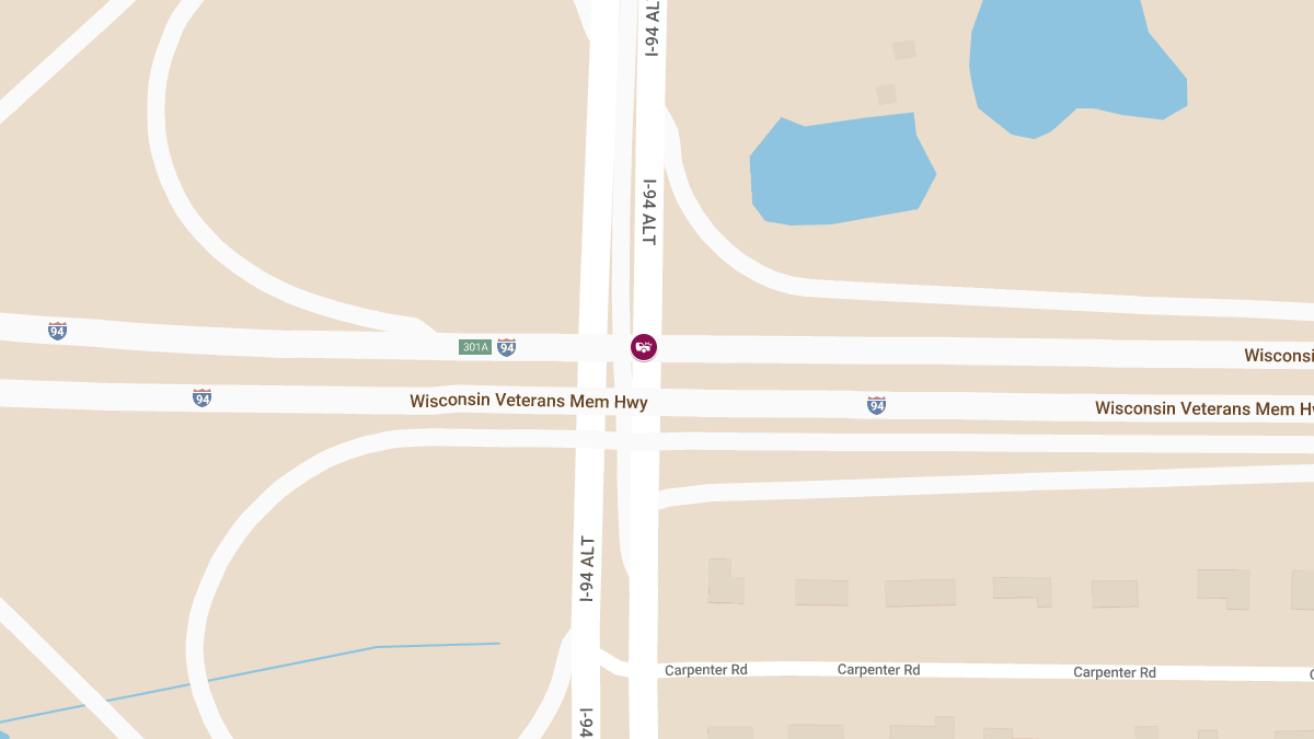 Injuries in 2 Vehicle Crash at WB 94 & Moorland Rd