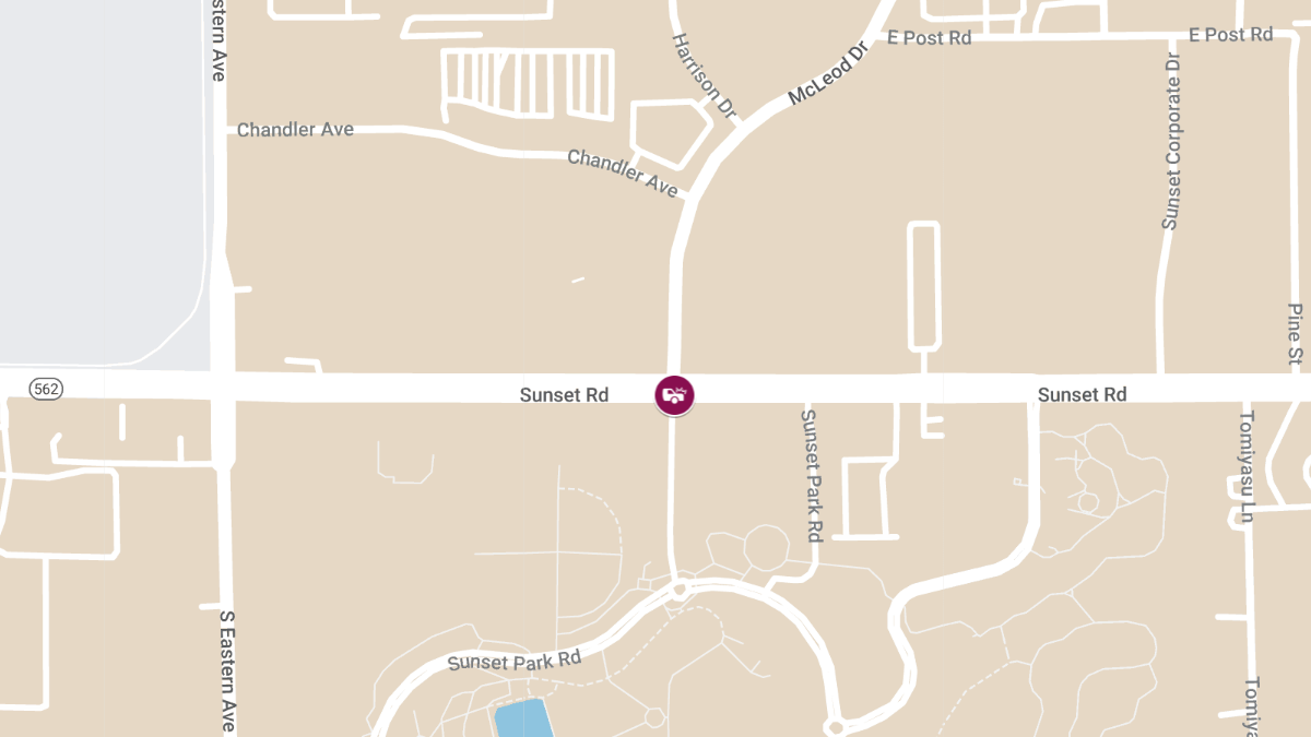 Injuries in Accident at McLeod Dr & E Sunset Rd