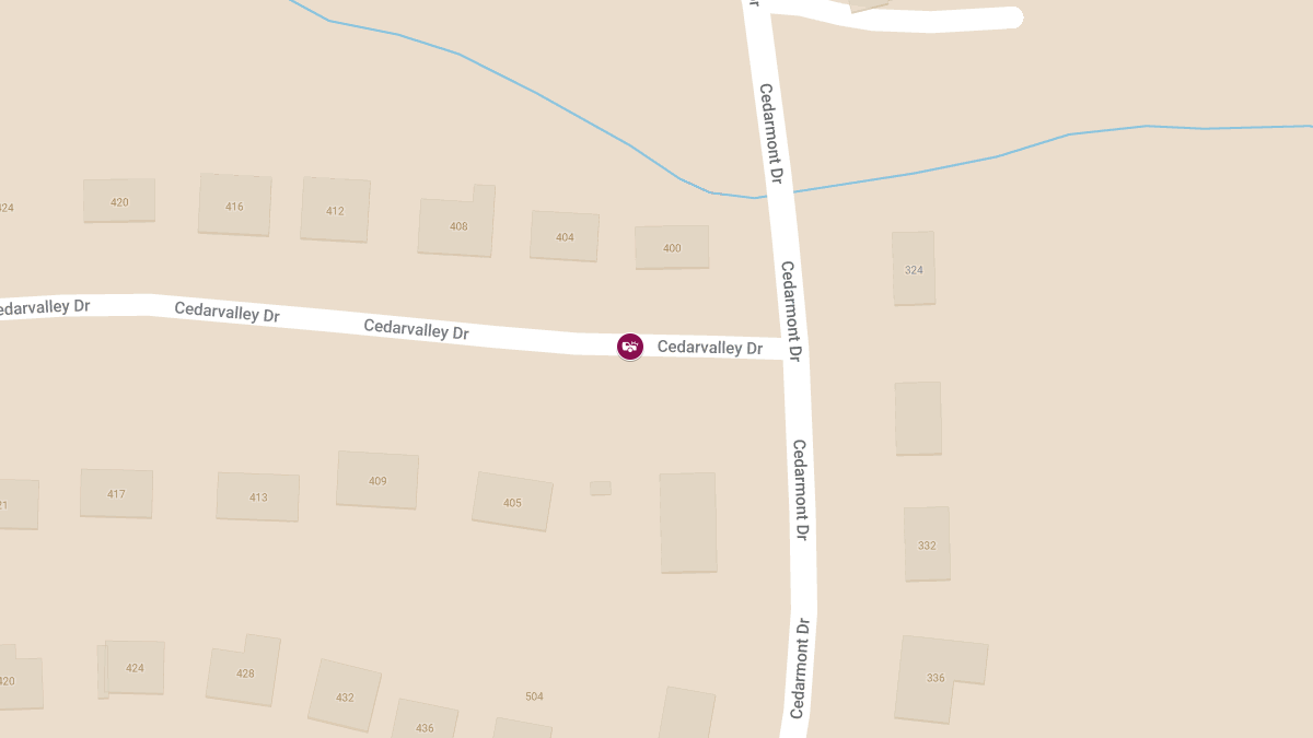 Injuries in Collision at 420 Cedarvalley Dr