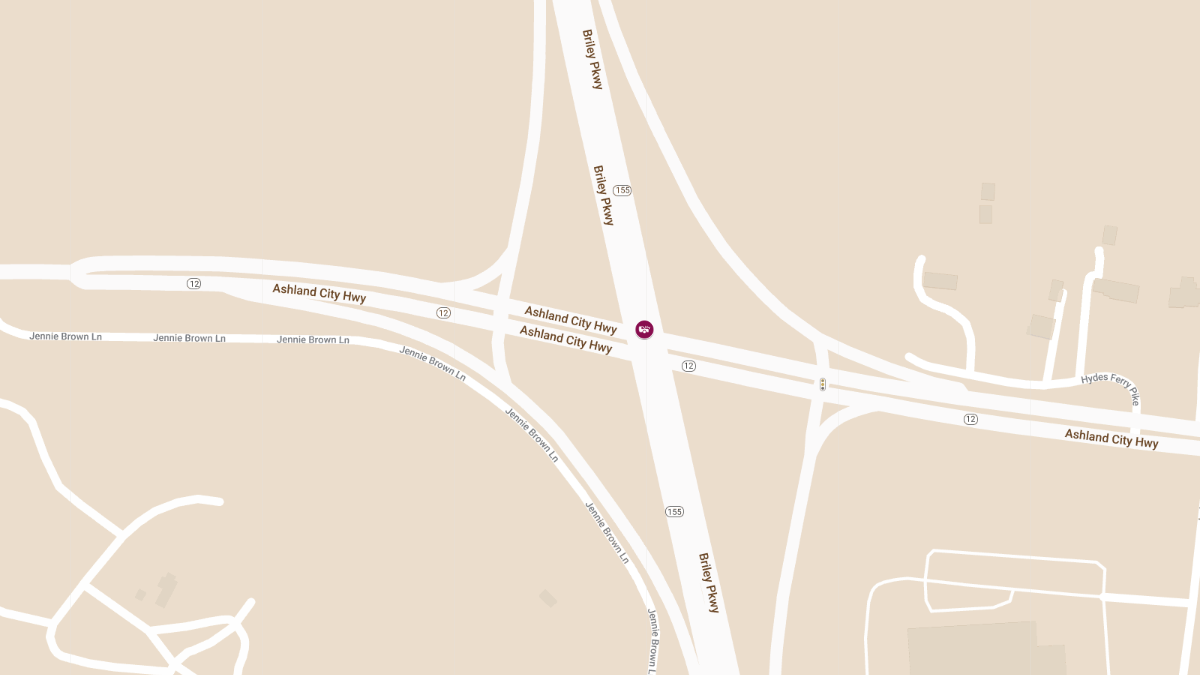 Injuries in Collision at Ashland City Hwy EB Ext Ramp & Briley Pkwy S Ent Ramp