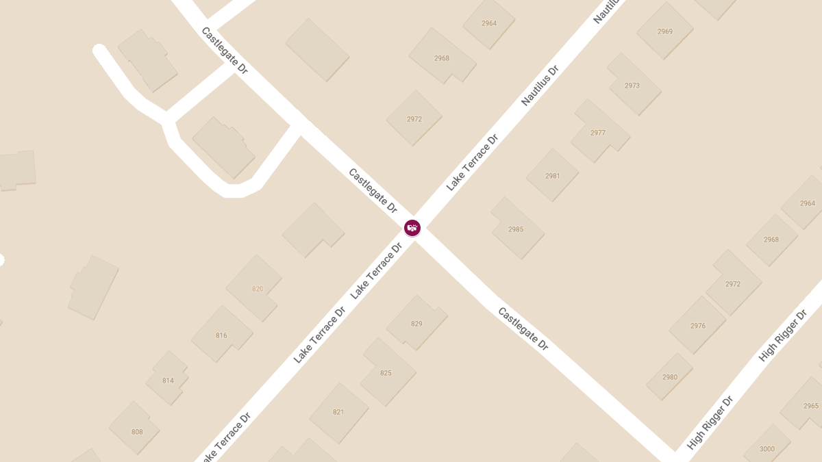 Injuries in Collision at Nautilus Dr & Castlegate Dr