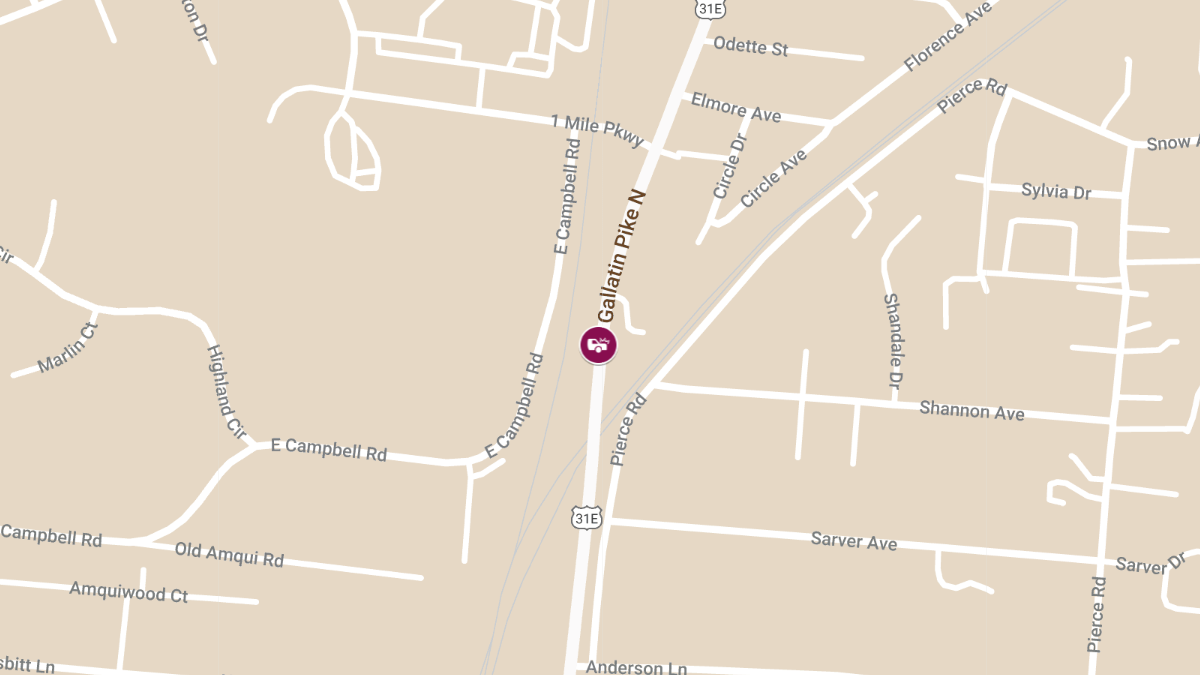 Injuries in Crash at 1440 Gallatin Pike N