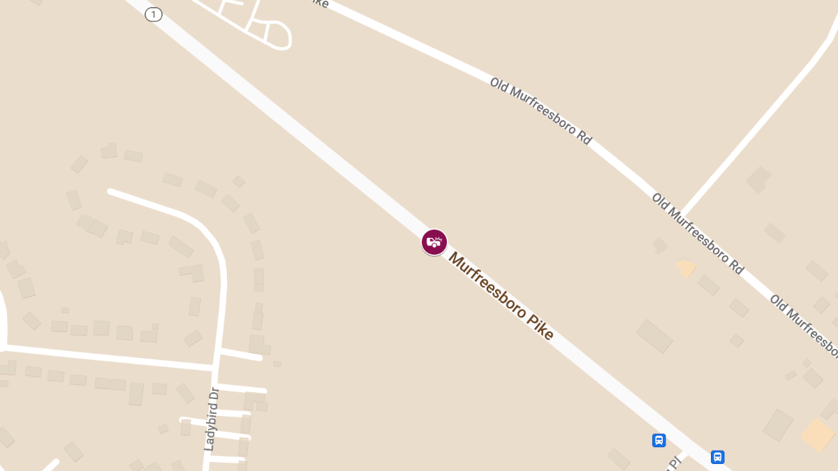 Injuries in Crash at 1975 Murfreesboro Pike