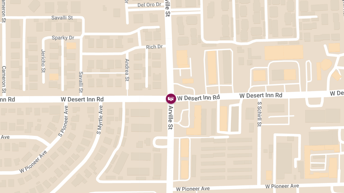 Injuries in Crash at Arville St and W Desert Inn Rd