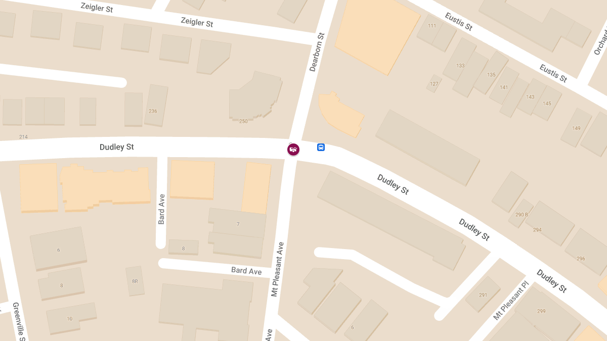 Injuries in Crash at Dudley St & Mount Pleasant Ave