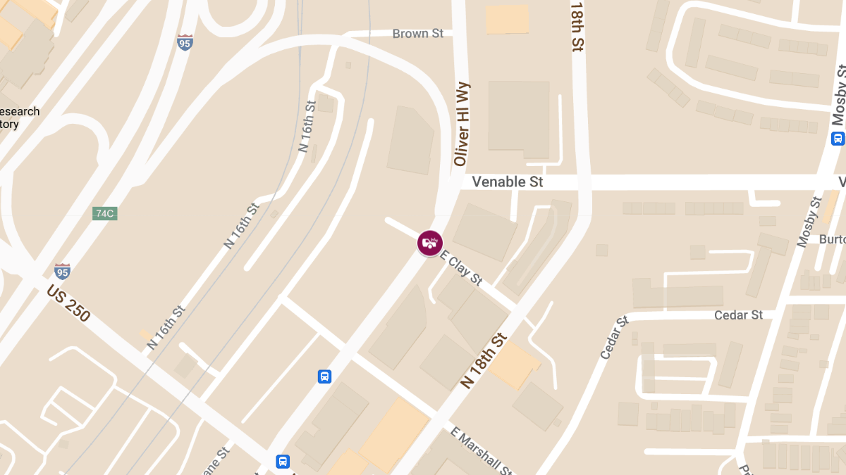 Injuries in Crash at E Clay St & Oliver Hill Way in Upper Shockoe Valley