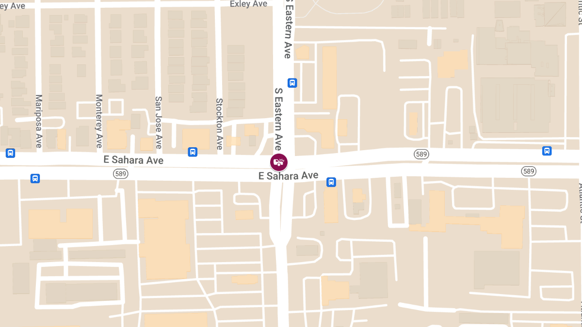 Injuries in Crash at E Sahara Ave & S Eastern Ave