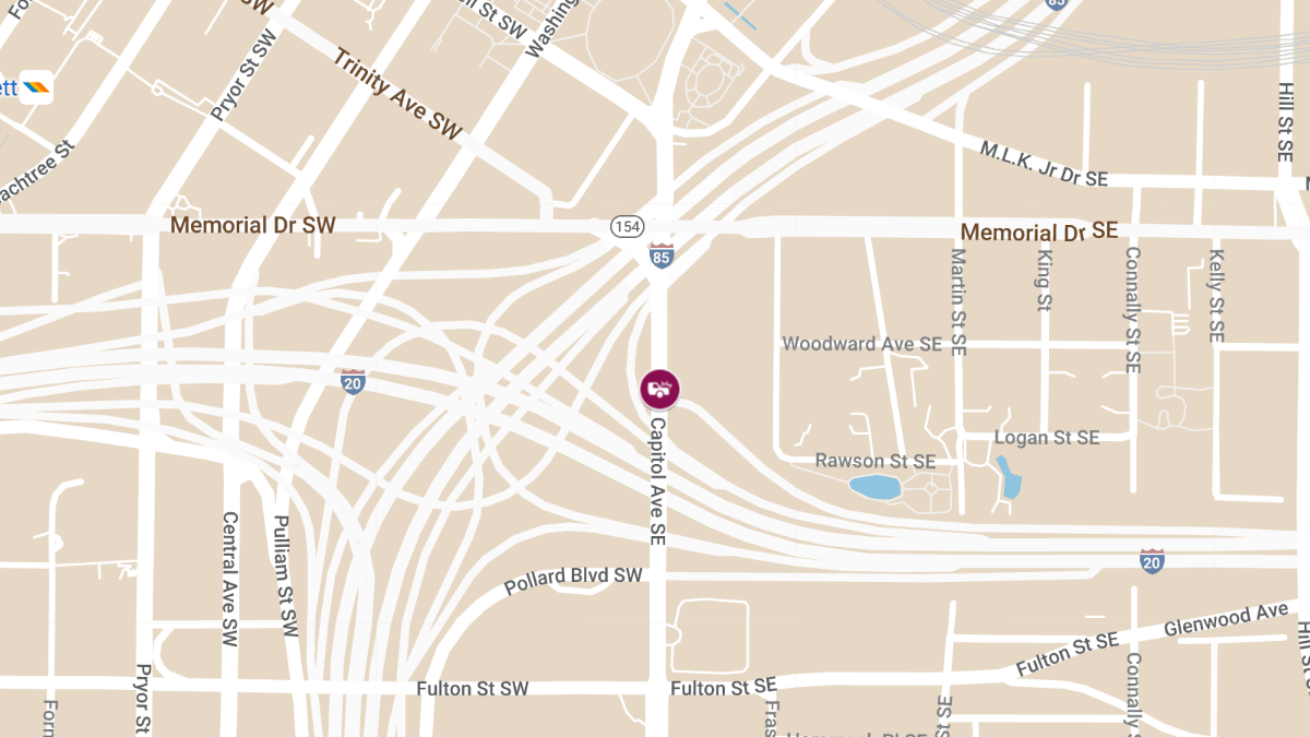 Injuries in Crash at I-20 W & Capitol Ave SE