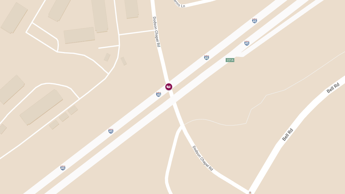 Injuries in Crash at I-40 W & Dodson Chapel Rd