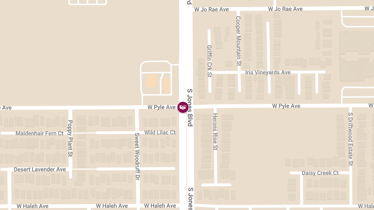 Injuries in Crash at S Jones Blvd and W Pyle Ave
