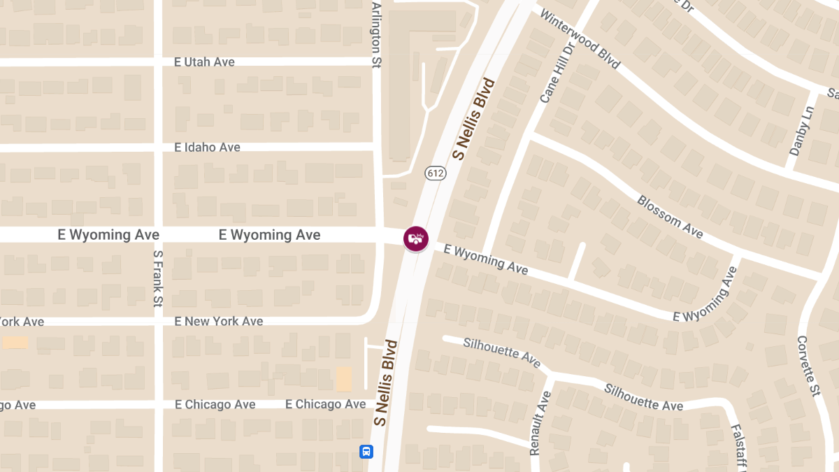 Injuries in Crash at S Nellis Blvd and E Wyoming Ave