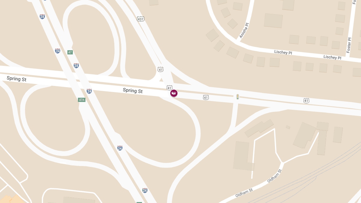 Injuries in Crash at Spring St & Dickerson Pike