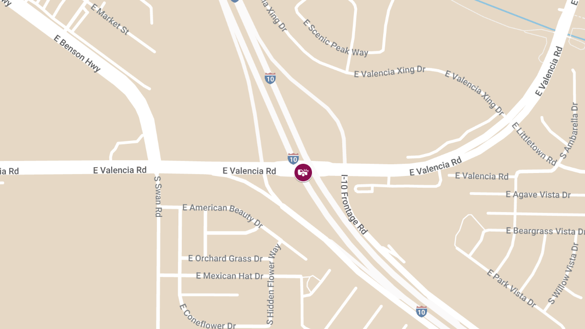 Injuries in Crash at Valencia Rd & I-10