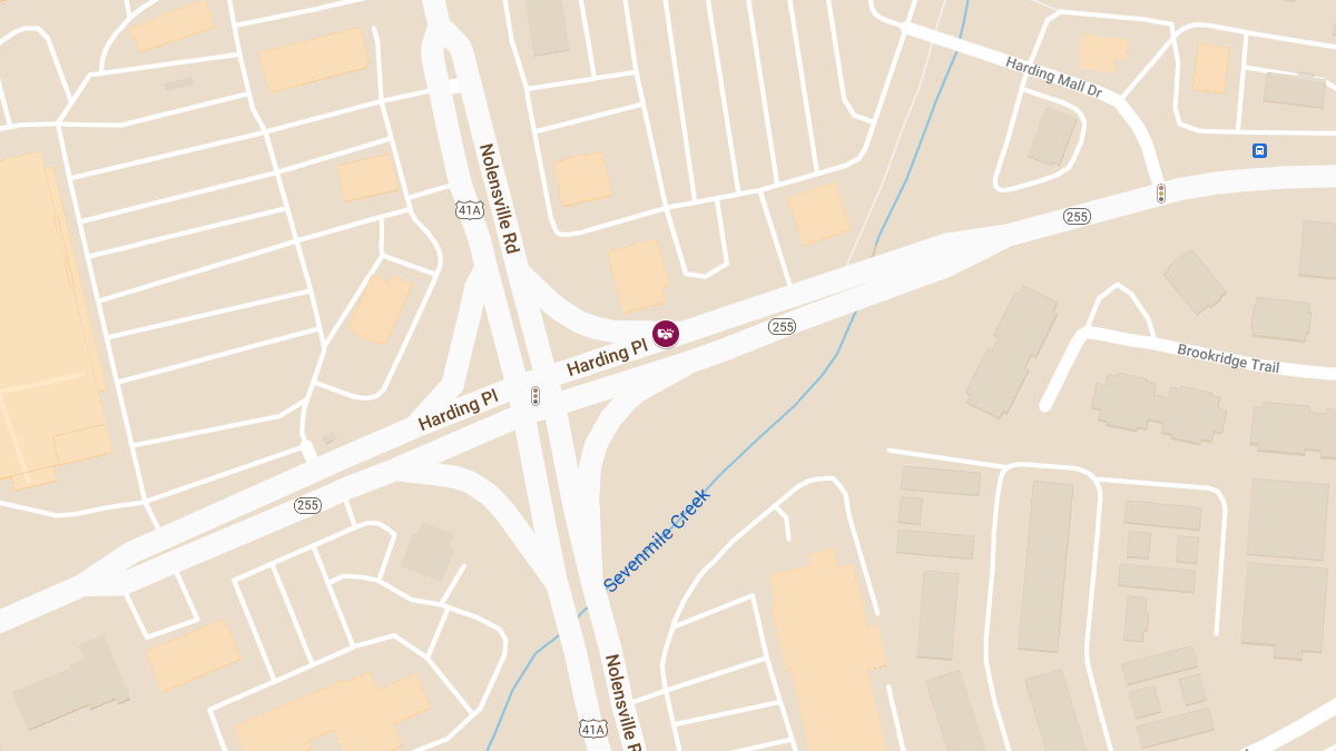 Injuries in Crash on Harding Pl West of Nolensville Pike