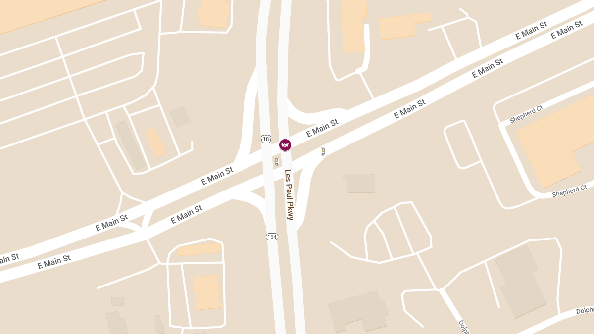 Injuries in Two-Vehicle Accident at Main St & Les Paul Pkwy