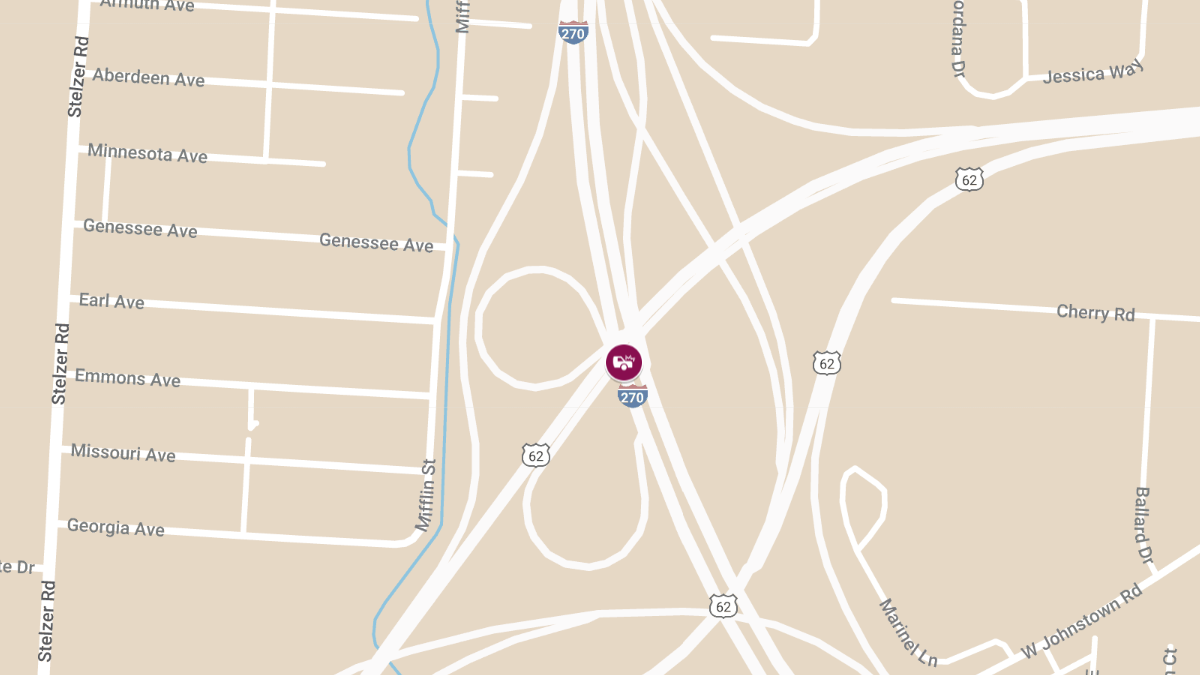 Injury Accident Blocks Two Right Lanes of I-270 North Between US 33 and I-70