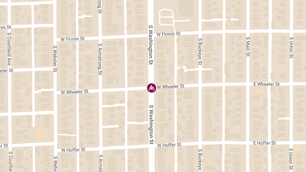 Injury Accident Involving Motorcycle or Moped at Washington St & Wheeler St