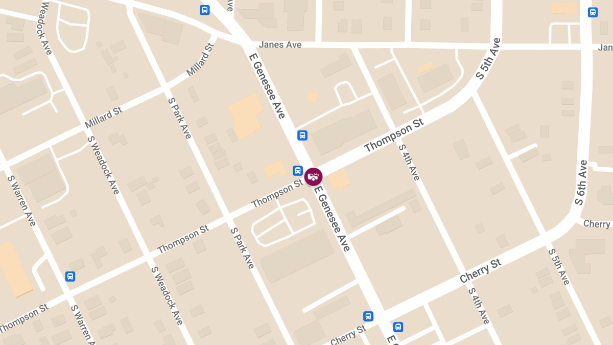 Injury Accident Reported at Thompson and Genesee