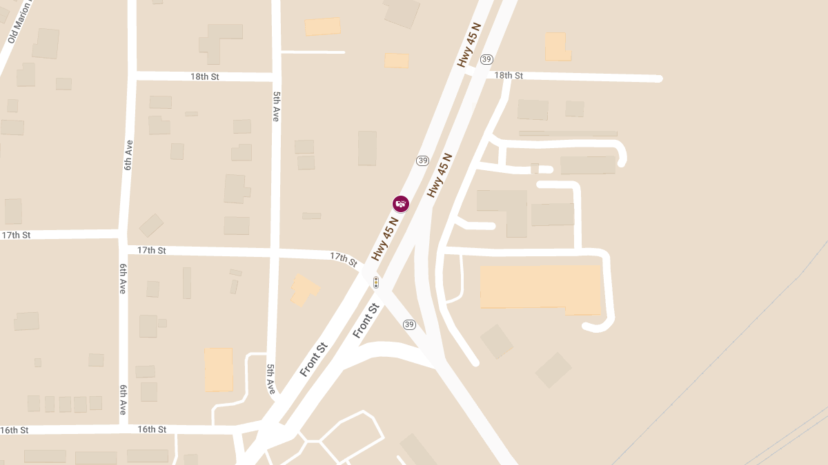 Injury Accident Reported on Highway 19 Near Highway 45 Bypass