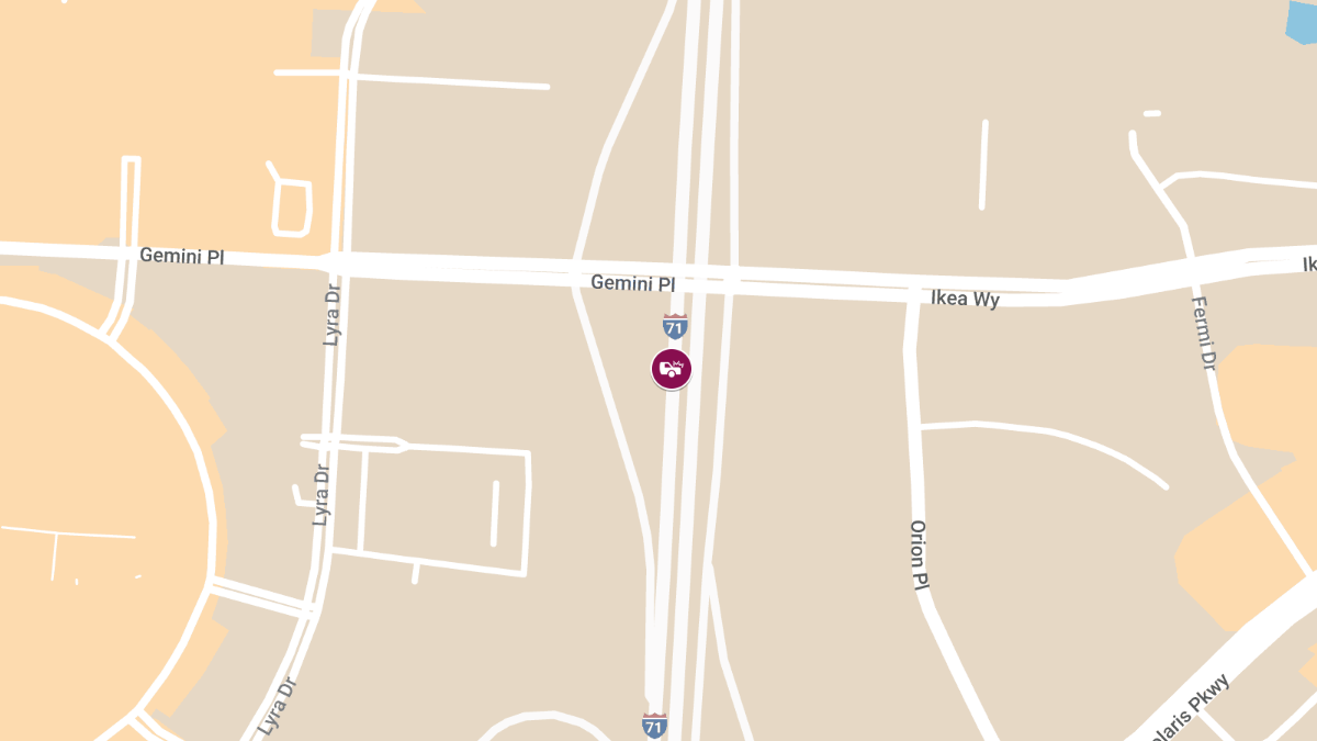 Injury Accident Reported on I-71 North Near Polaris Gemini Exit