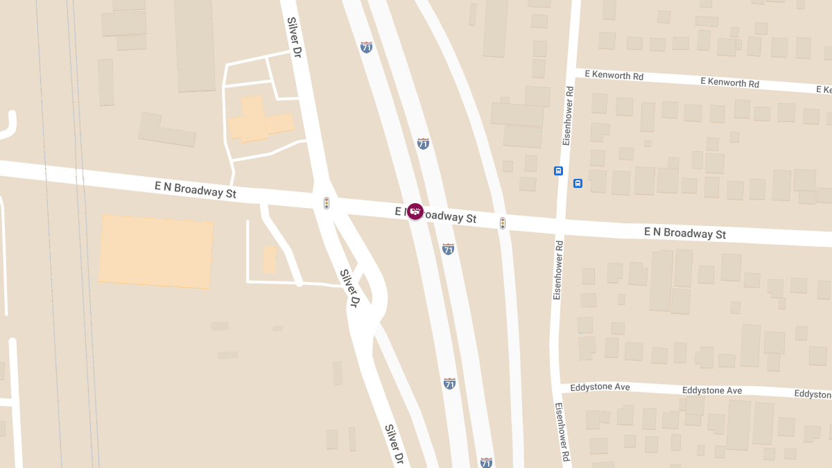 Injury Accident Reported on I-71 South at N Broadway