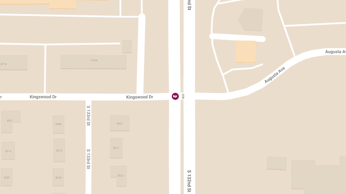 Injury Accident at 132nd St & Kingswood Dr