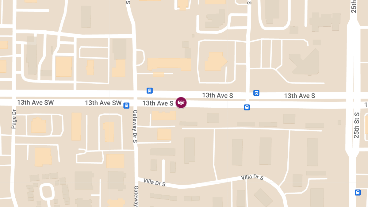 Injury Accident at 13th Ave S