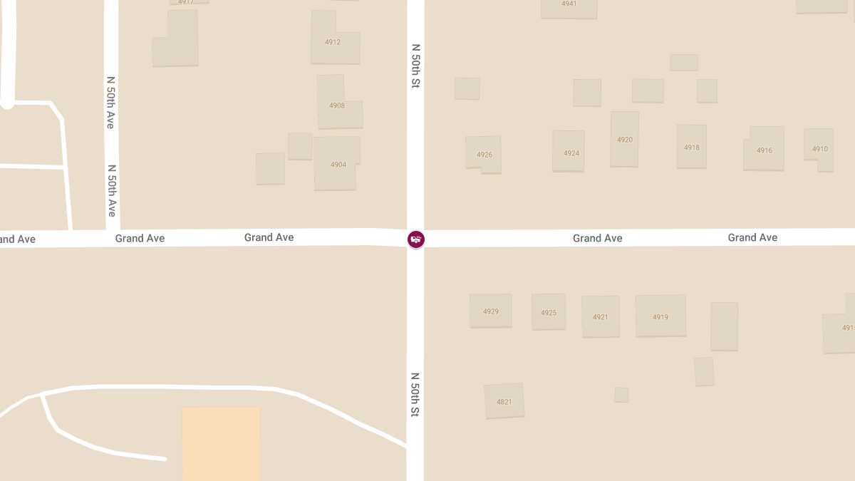 Injury Accident at 50th St & Grand Ave