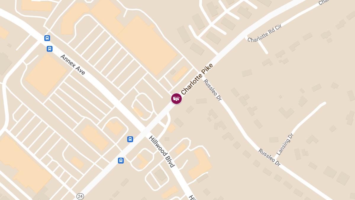 Injury Accident at 6602 Charlotte Pike