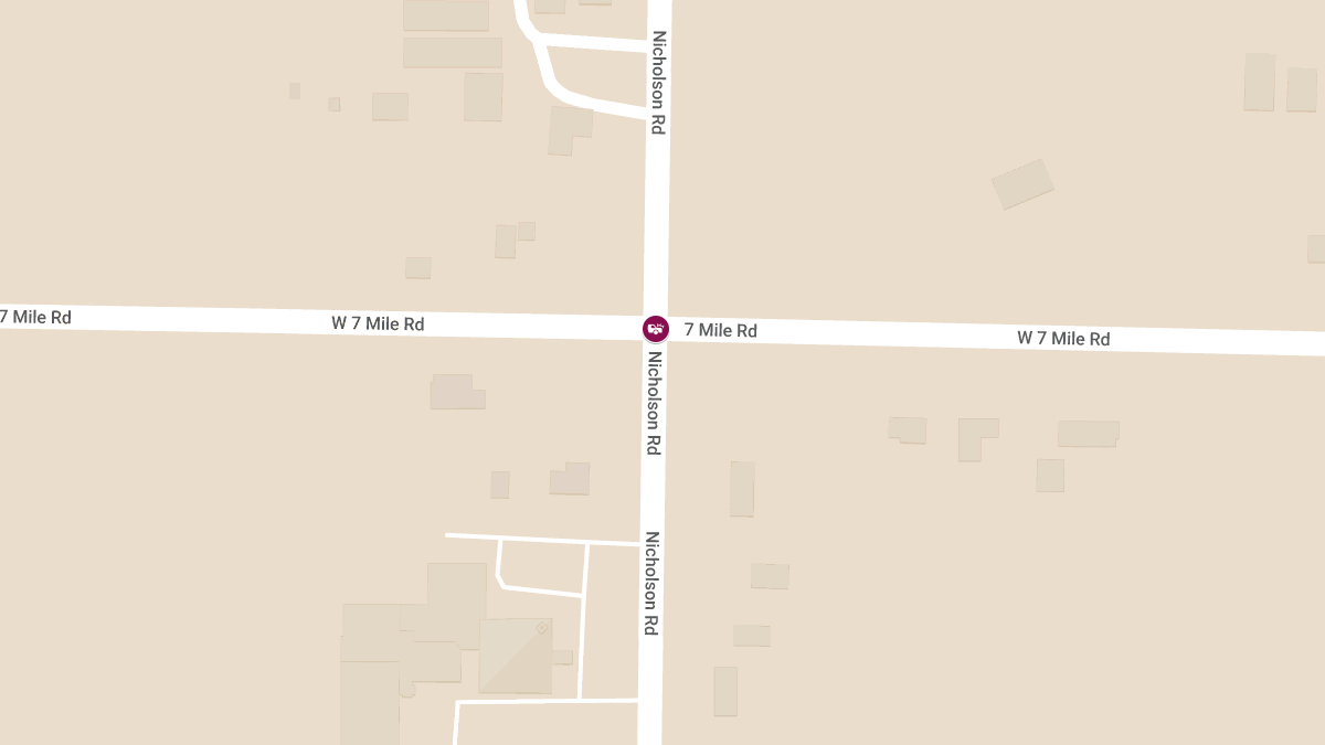 Injury Accident at 7 Mile Rd & Nicholson Rd